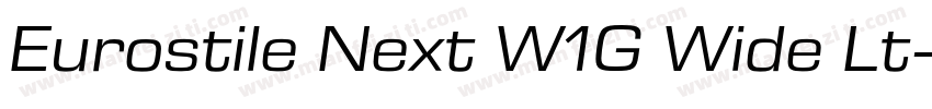 Eurostile Next W1G Wide Lt字体转换